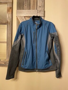Elevate Blue and Gray Softshell Jacket